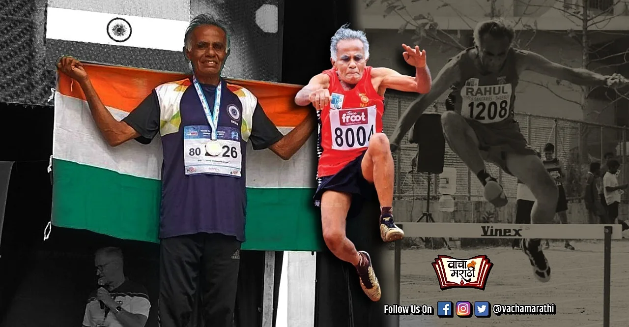 82 year old ex MLA MJ Jacob wins 2 bronze medals in Masters Athletics Finland