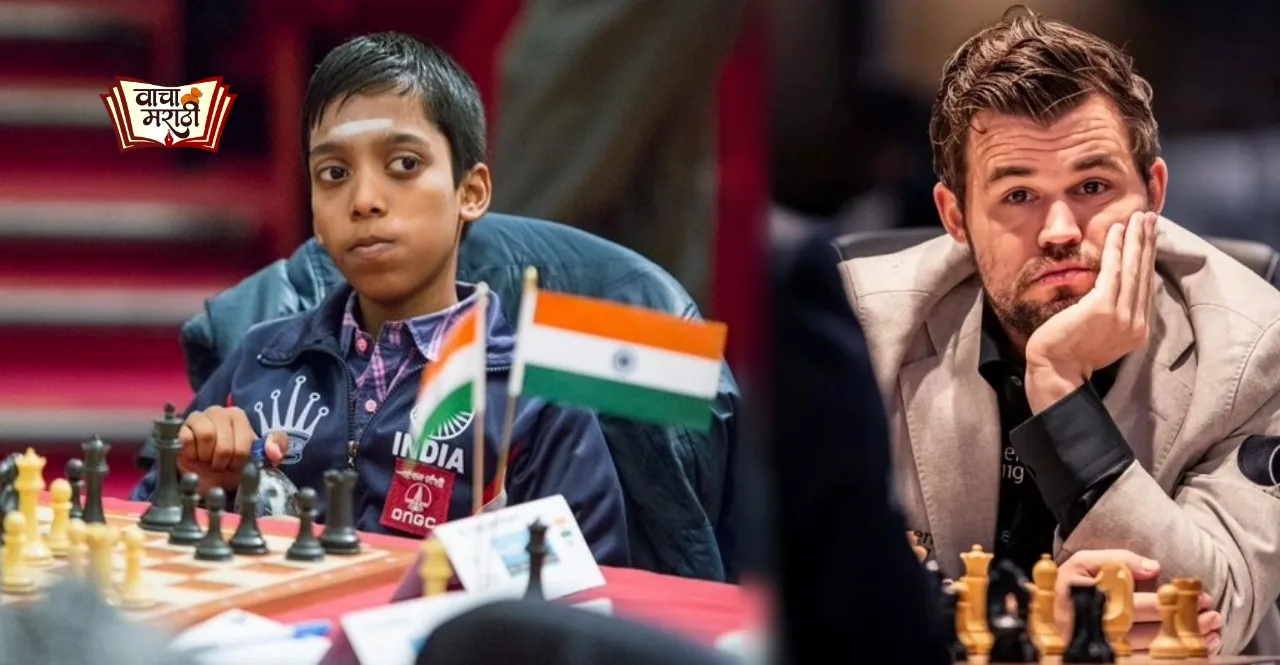 R Praggnanandhaa defeats World Chess Champion Magnus Carlsen at the FTX Crypto Cup