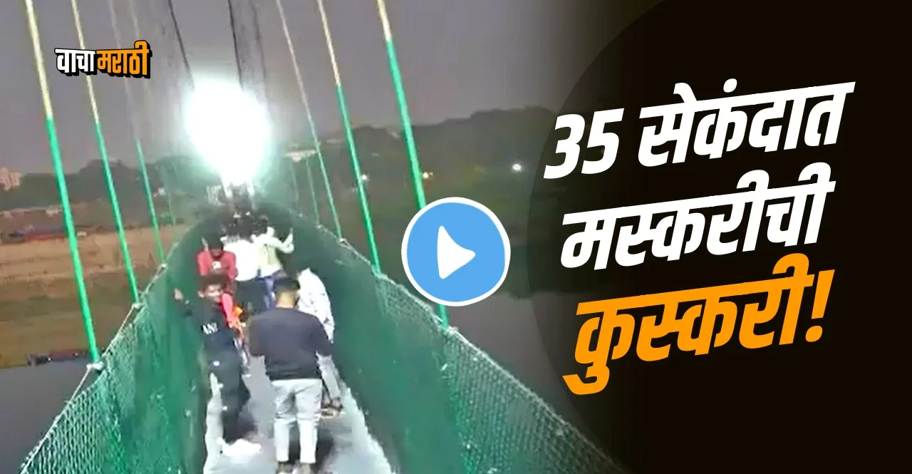 gujarat Morbi bridge collapse cctv footage video goes viral