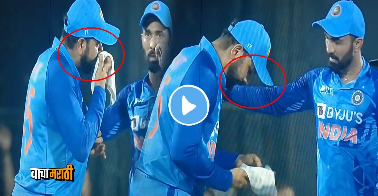 IND vs SA 2nd T20 Rohit sharma nose bleeding watch video