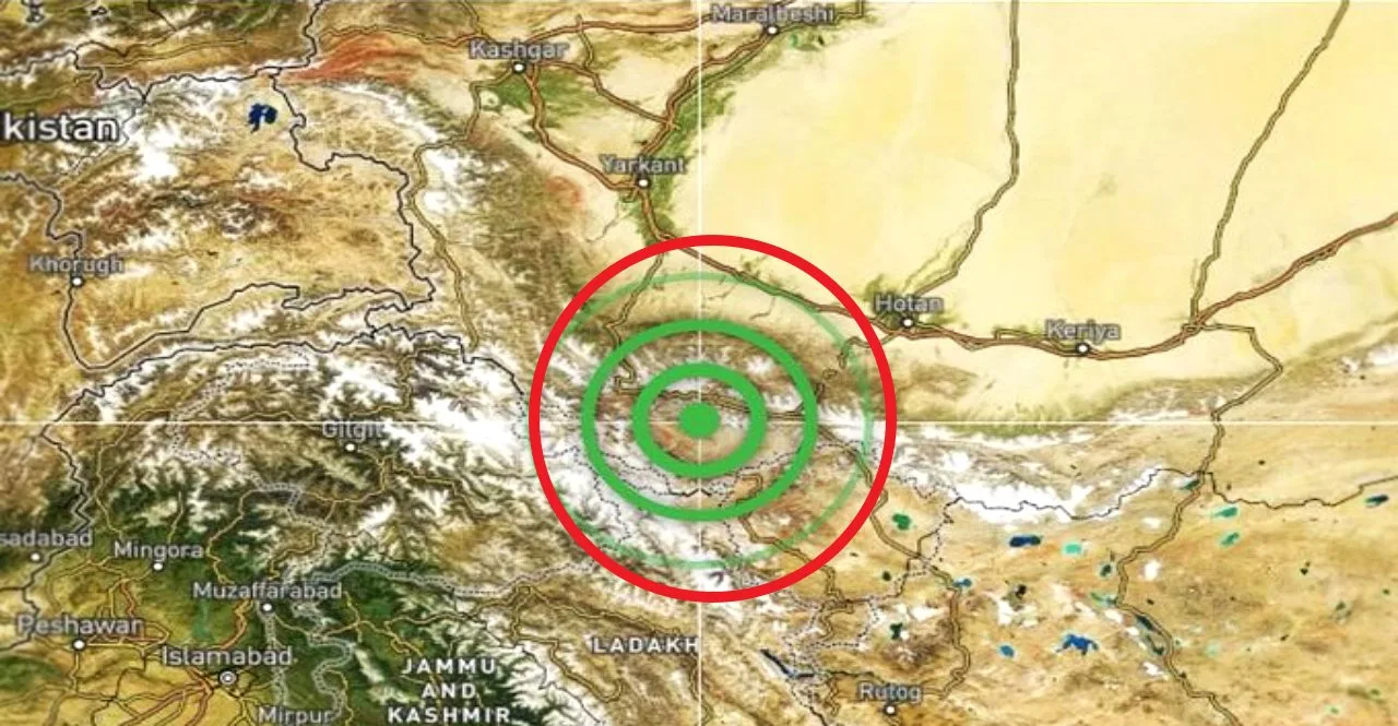Earthquake of 4.3 Magnitude hit North of Kargil ladakh