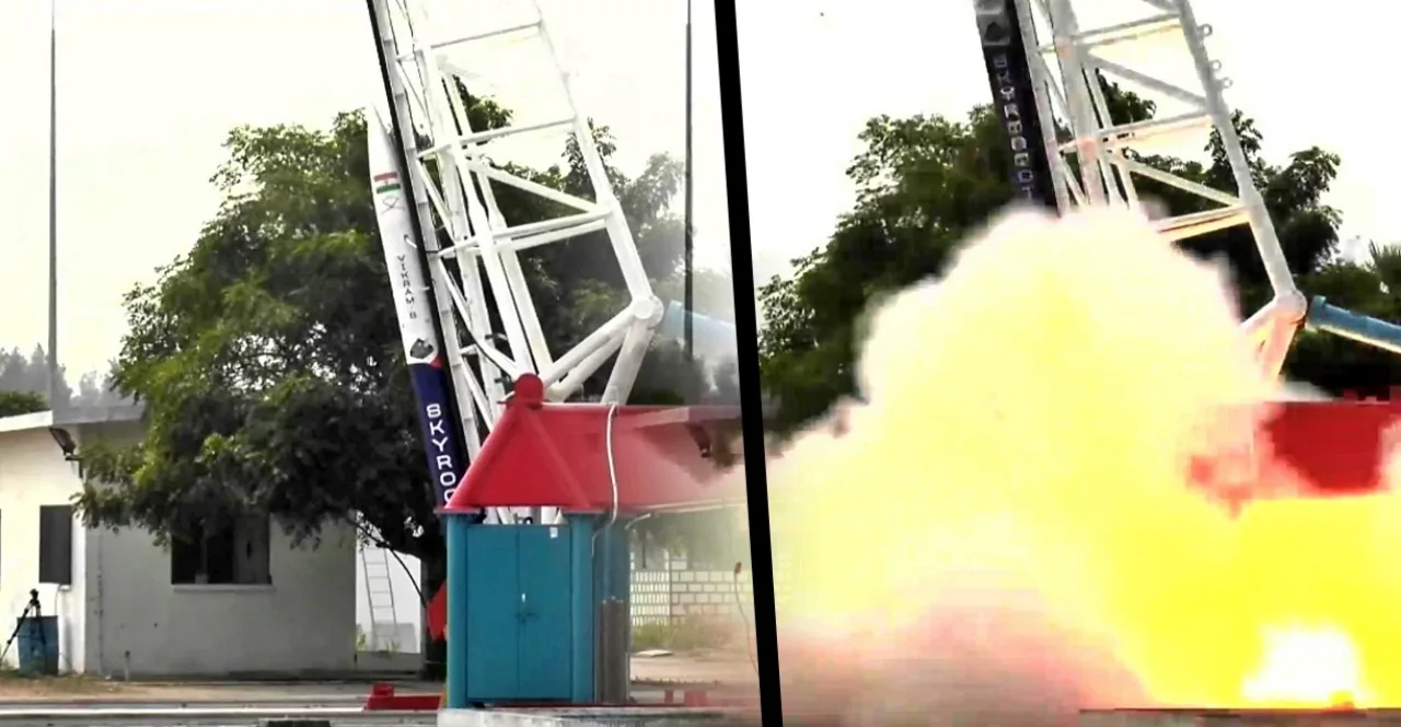 Successfully Launch Of Indias First Private Rocke Vikram-S