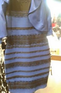 Mystery behind the dress colour black and blue or white and gold 