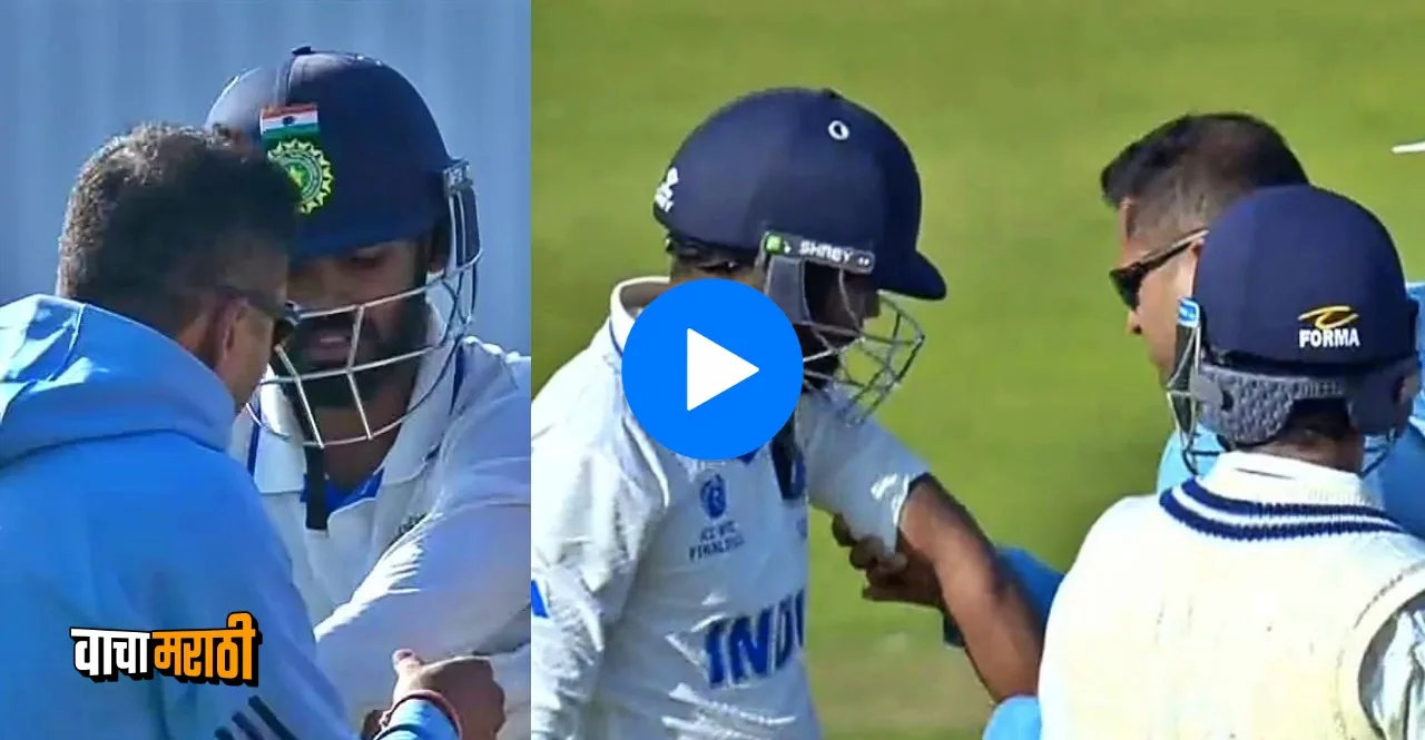 WTC Final 2023 Mitchell Starc catches KS Bharat with a nasty one to the arm watch video
