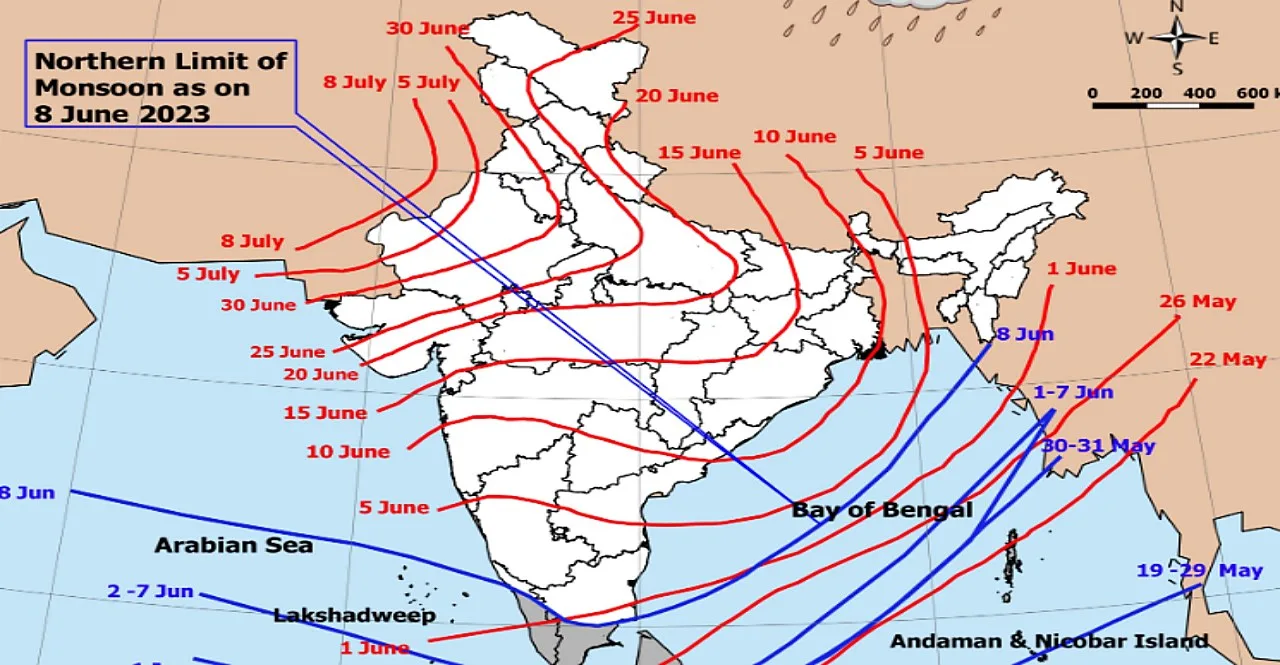 Know when will Monsoon reach delhi mumbai chennai kolkata