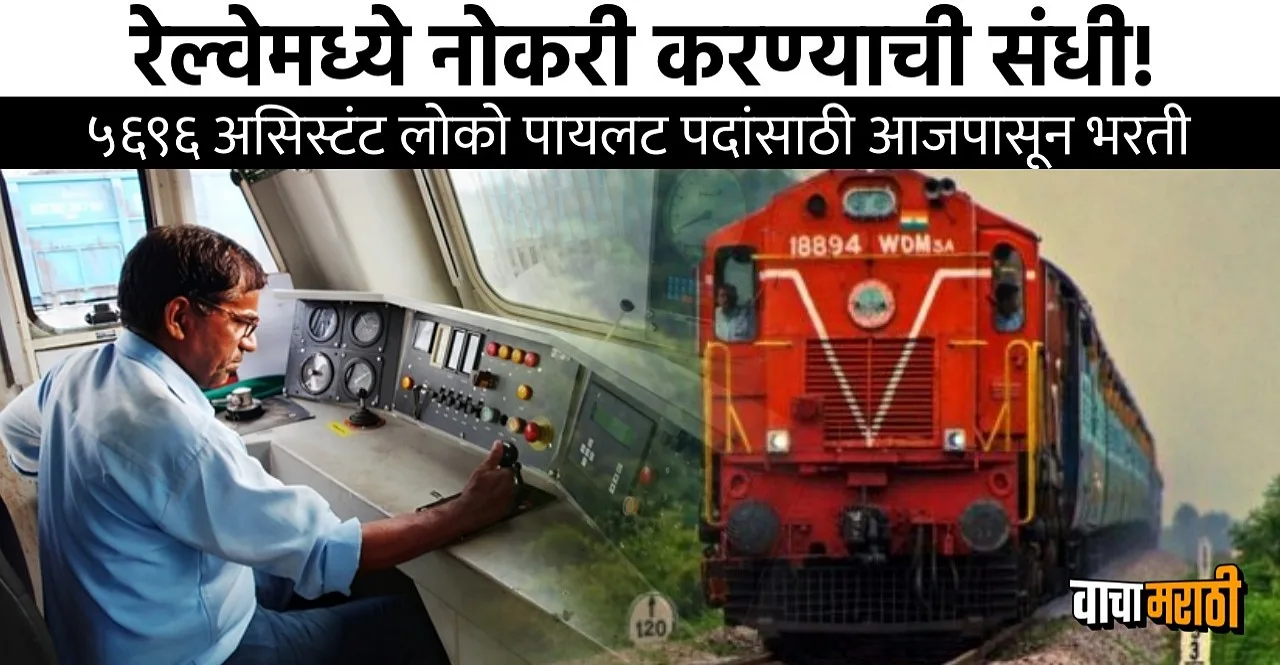 RRB ALP Recruitment 2024 Jobs for 5696 post check how to apply In Marathi