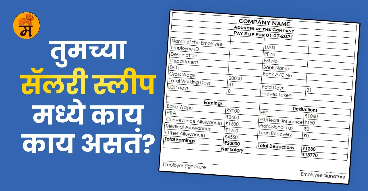 Know What things are included in your job salary slip