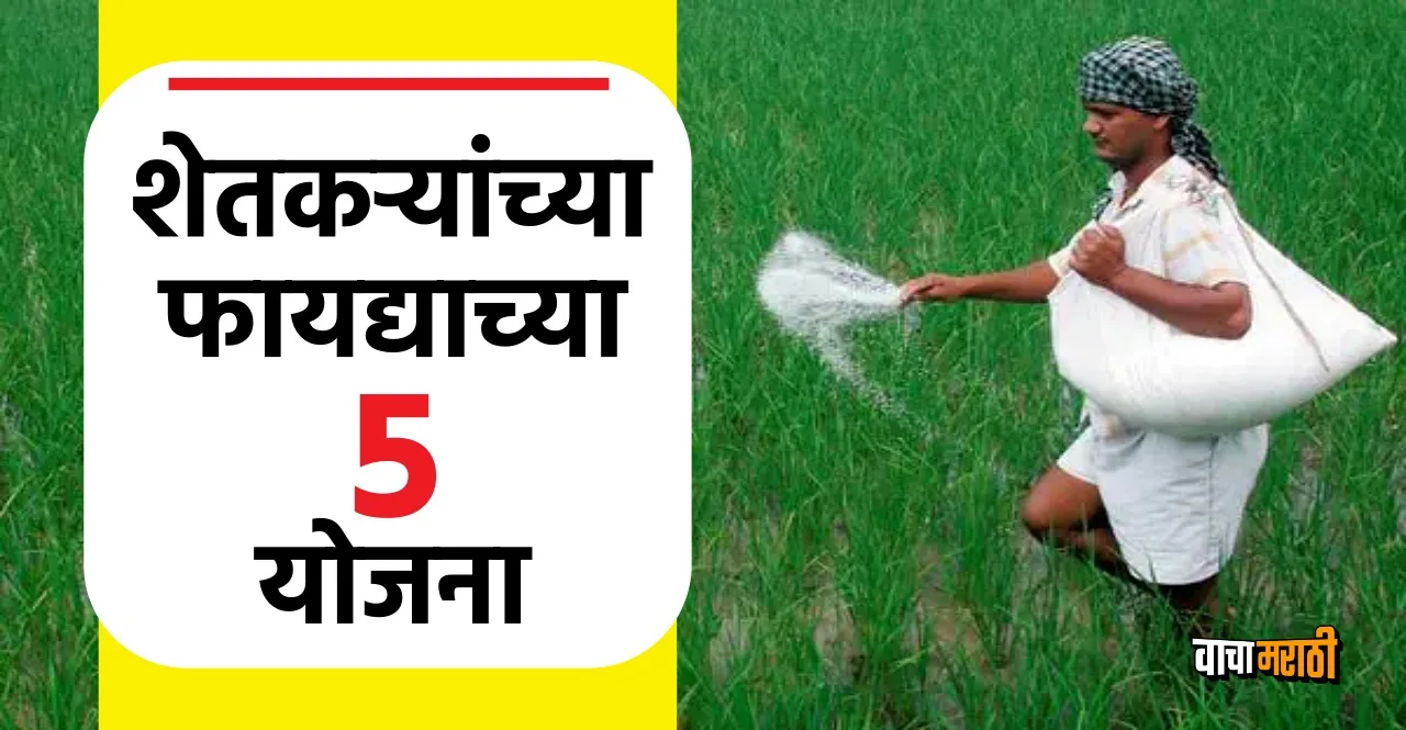 List of schemes for farmers in India check details in marathi