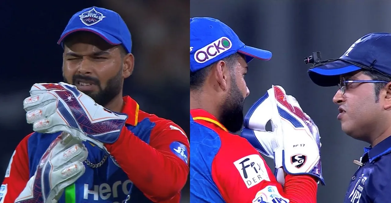IPL 2024 LSG vs DC Rishabh Pant and umpire fight on drs call watch
