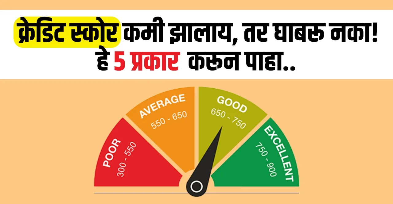 Know how to Improve Your Credit Score check these 5 tips in marathi