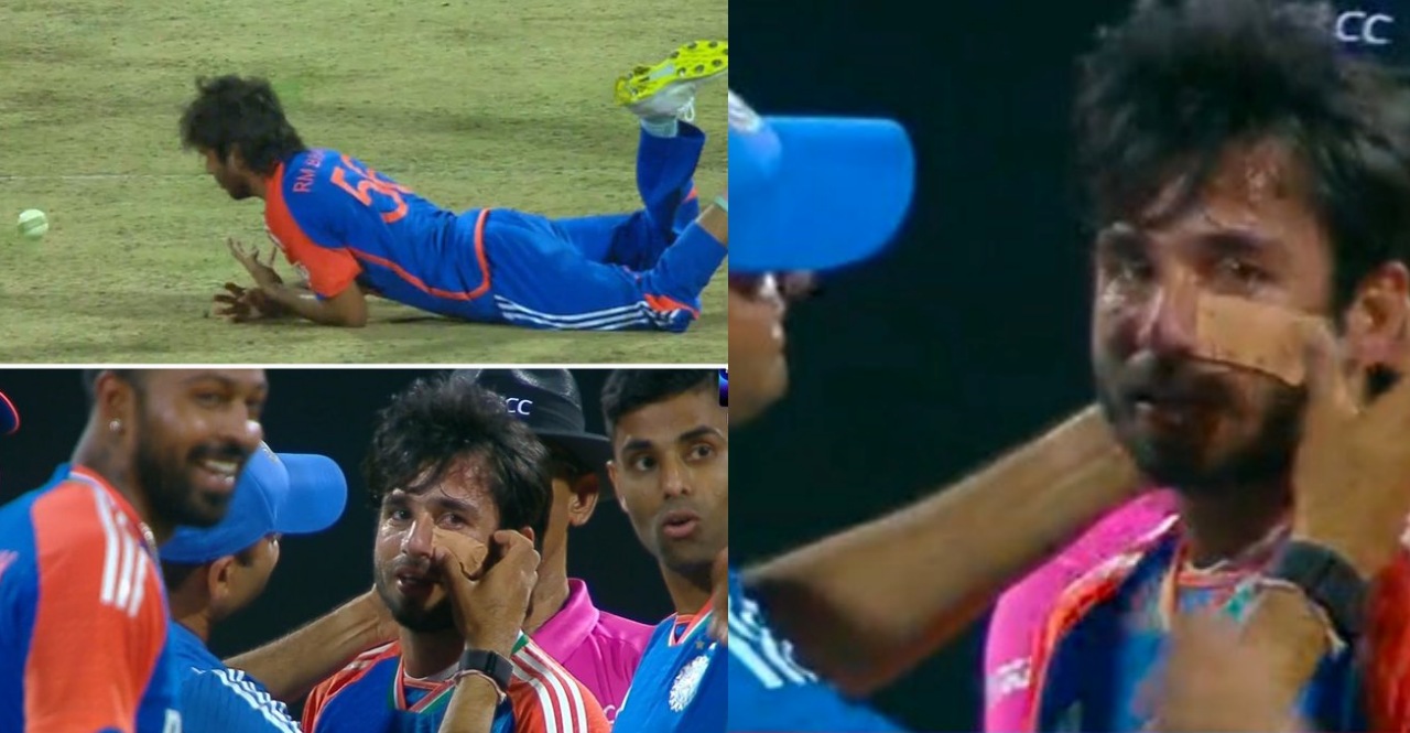 IND vs SL 1ST T20 Ravi Bishnoi got injured while taking a catch