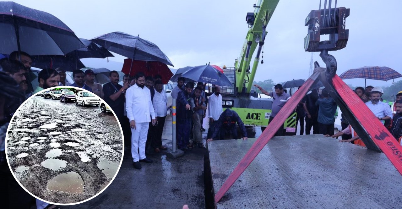 Maharashtra CM Eknath Shinde Reviews Mumbai-Goa highway intends to make pothole free before Ganeshotsav