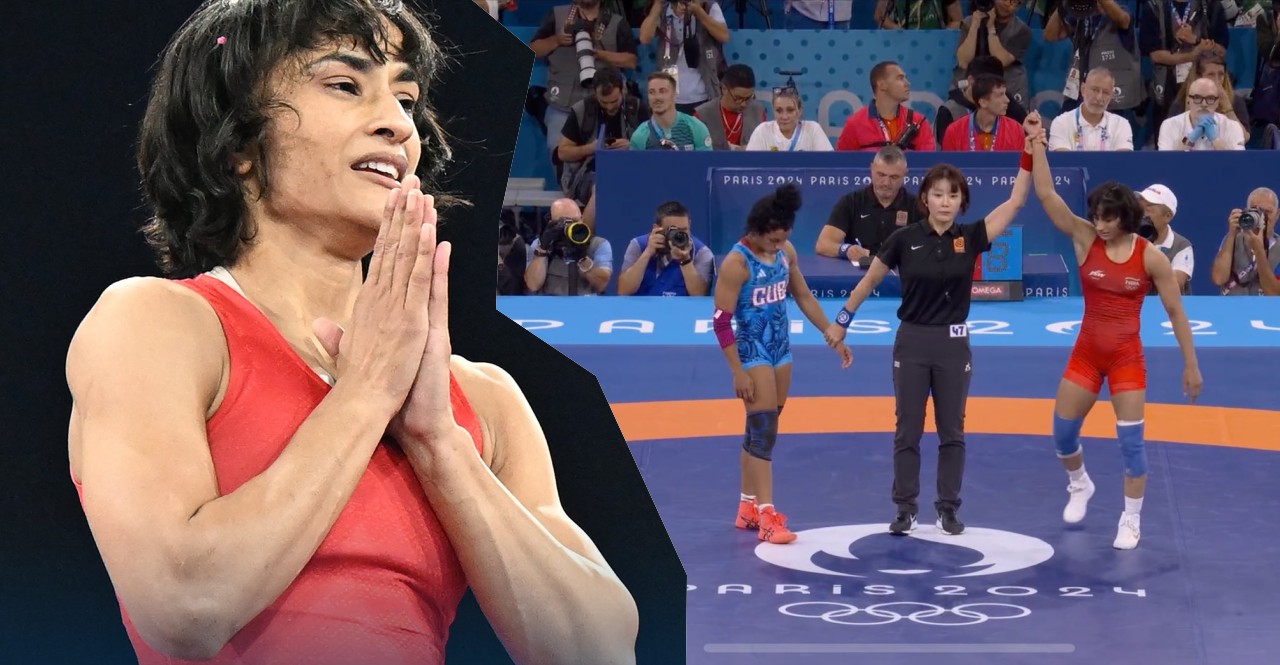 Vinesh Phogat became the first indian woman wrestler to qualify into the finals in Olympics history
