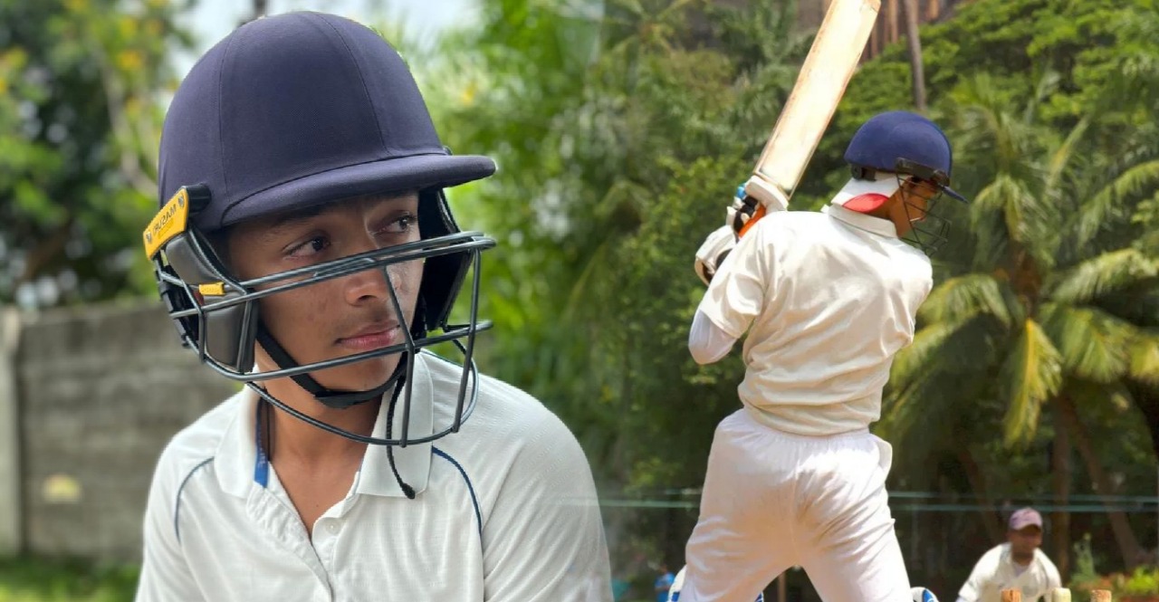 18 Year old Drona desai Smashed 498 Runs knock in school cricket Gujarat