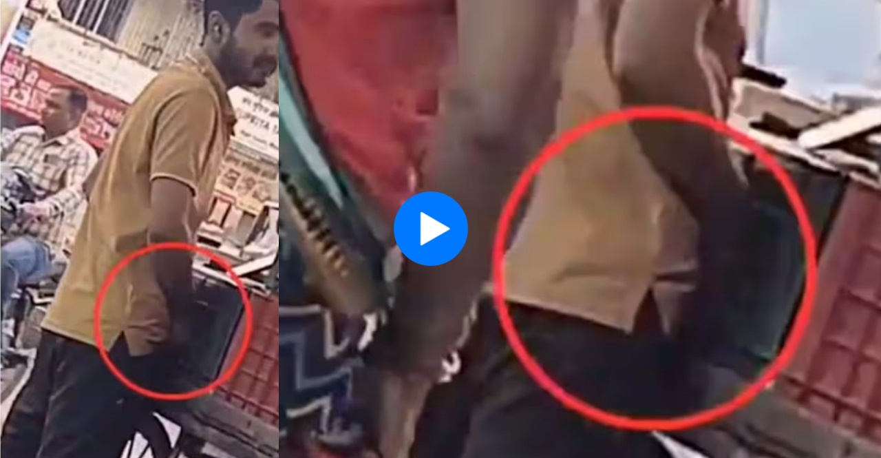 Maharashtra Thane fruit seller urinates in bag watch viral video
