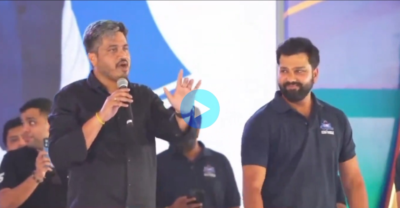 Rohit Sharma During Event in Karjat Rohit pawar demand watch
