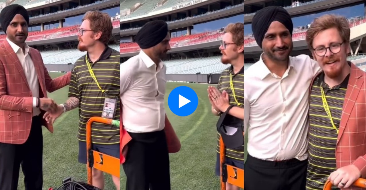 Harbhajan Singh Gifts Blazer to Cameraperson After BGT Test