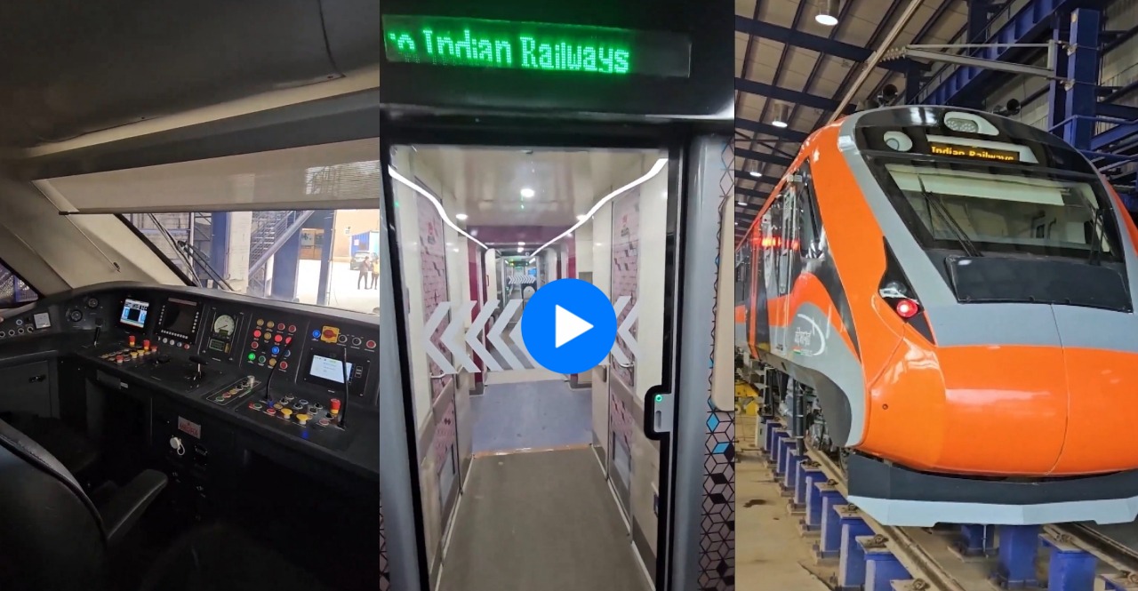 Railways Minister Ashwini Vaishnaw unveils Vande Bharat train designed for Katra-Srinagar route