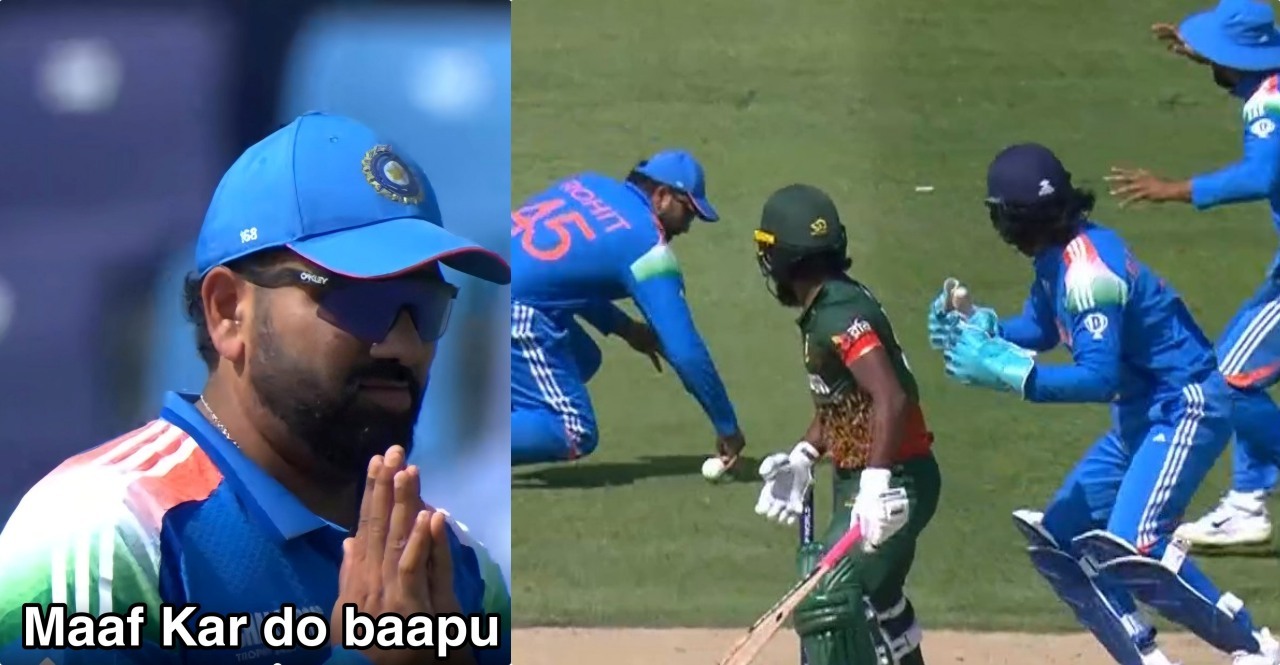 Watch Axar Patel misses out on a hatrrick vs Bangladesh as Rohit Sharma dropped a sitter