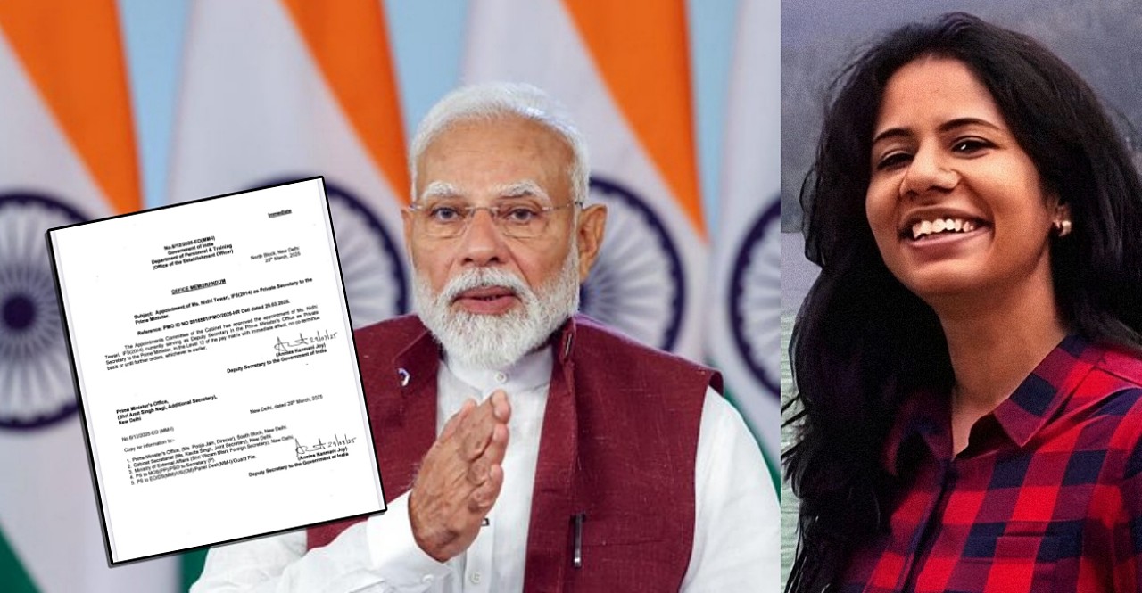 IFS officer Nidhi Tewari appointed private secretary to PM Modi