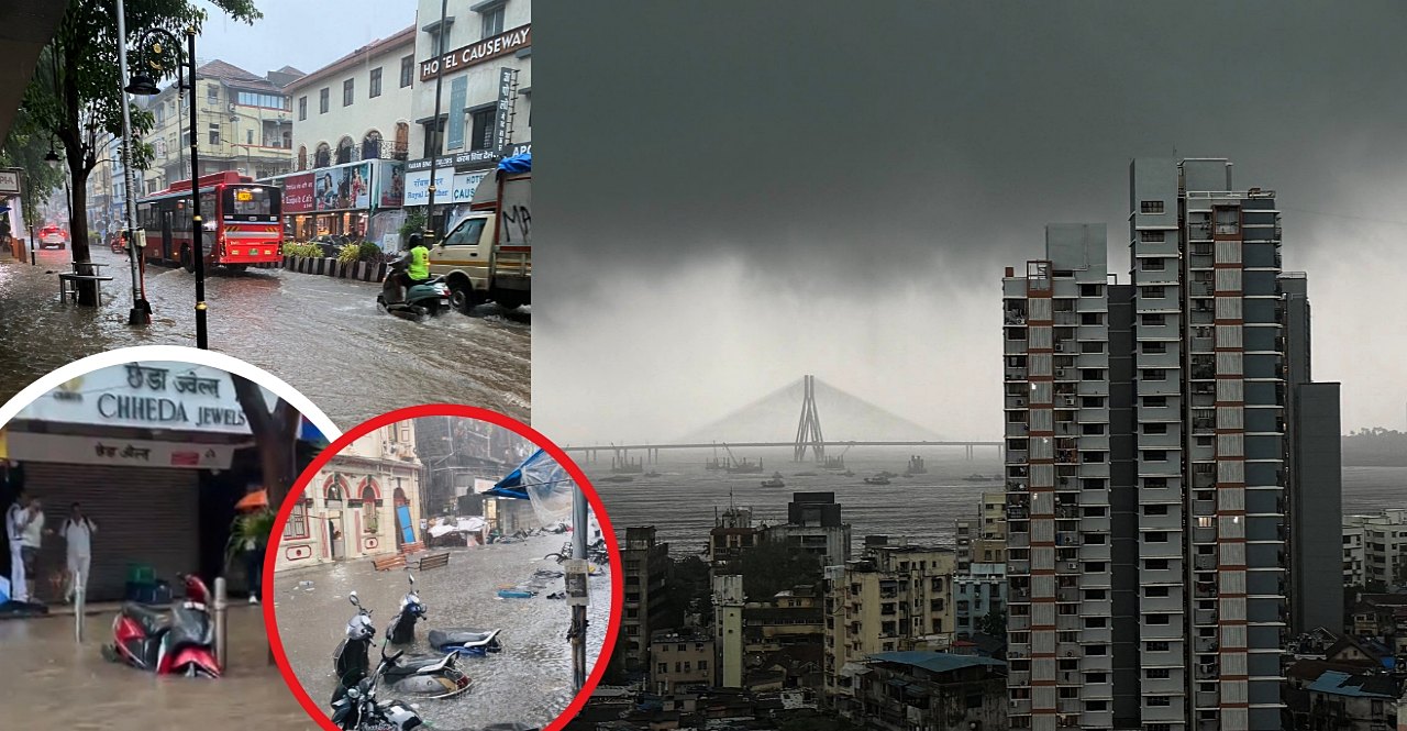 Mumbai Rain Many areas are heavily waterlogged after heavy showers