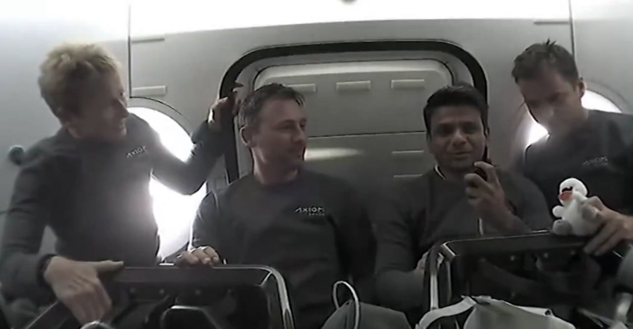 Indian astronaut Shubhanshu Shukla greets from Dragon spacecraft