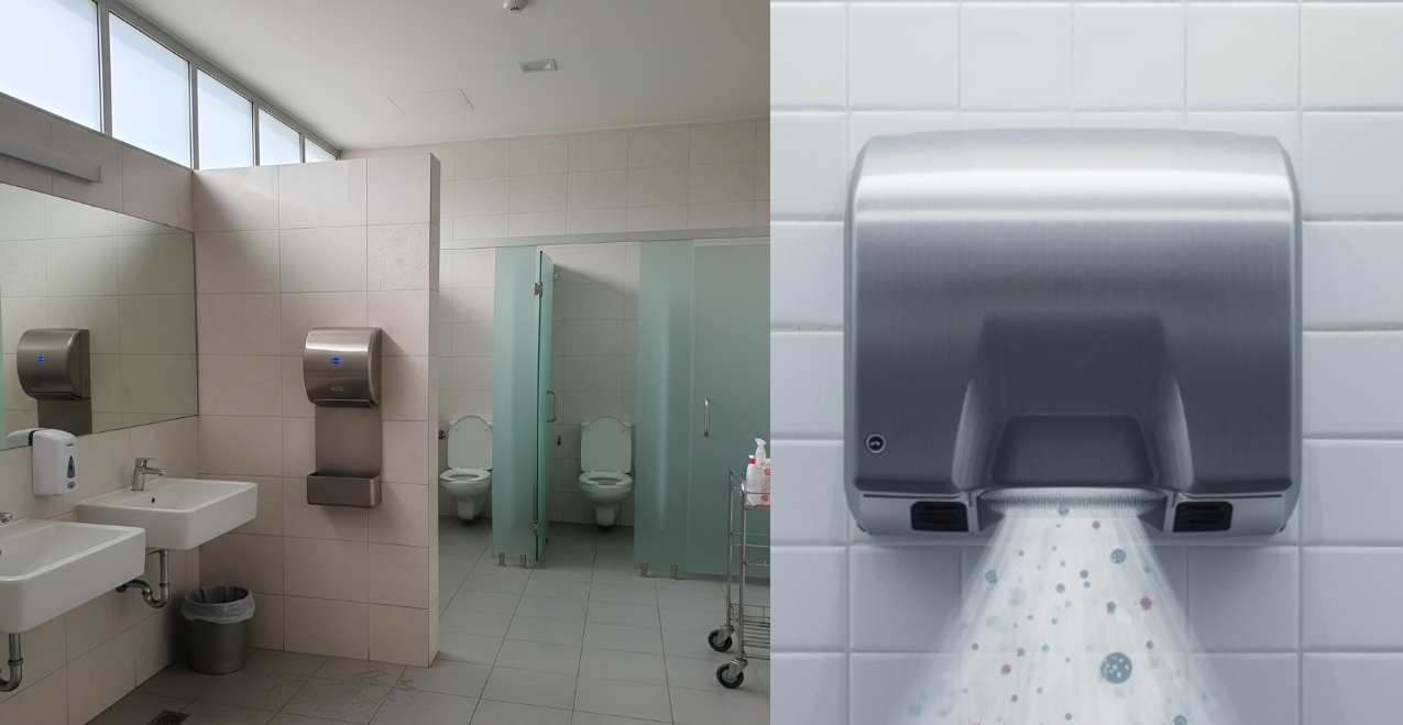 Public Toilet Hand Dryer Health Risk