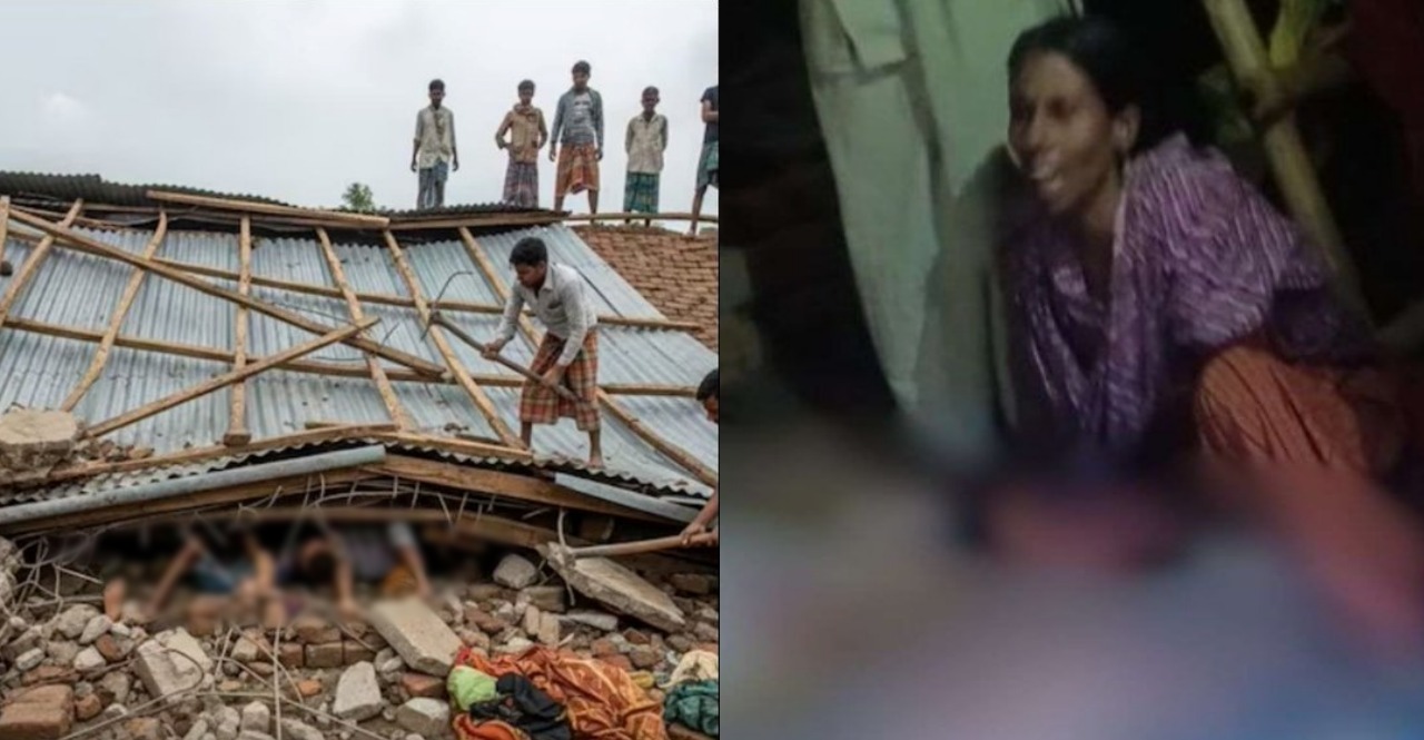 Bihar House Roof Collapse