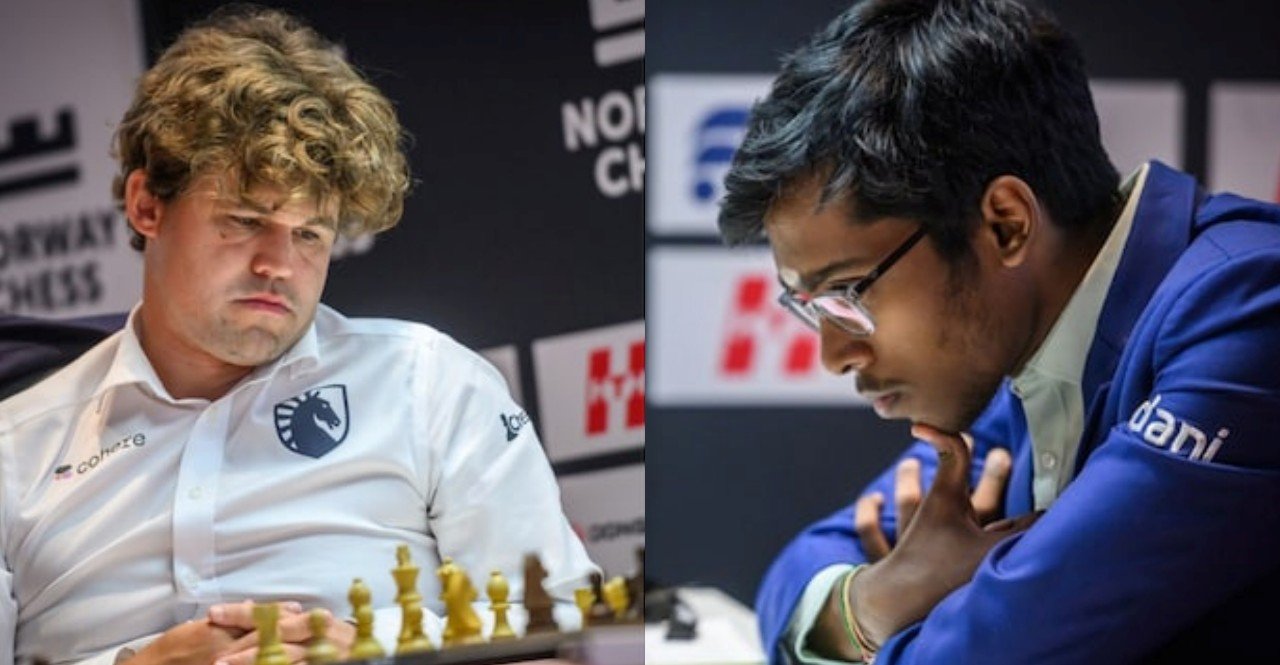 Praggnanandhaa beats Magnus Carlsen